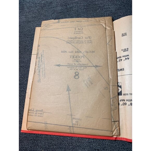 Vintage McCalls 3464 Sewing Pattern 1970s Dresses Cardigan Size 10 uncut - Picture 4 of 5